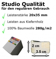 bespannte Keilrahmen 100x140cm Studio Qualität,  (1 Stück / Einzelverkauf)